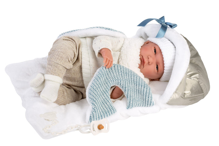 Llorens Baby Doll | Capazo - Blue