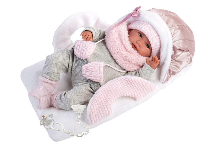 Llorens Baby Doll | Capazo - Pink