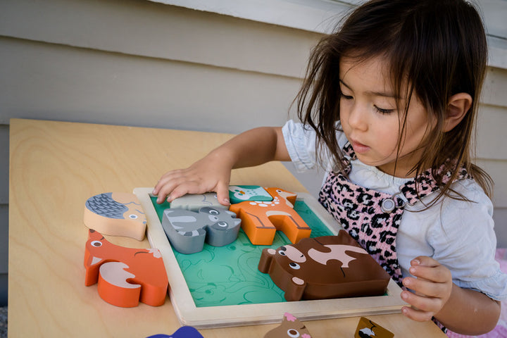 Wooden Puzzle - Chunky Woodland Animals