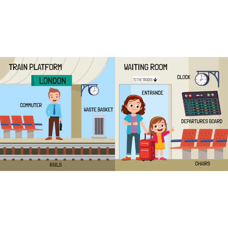 3D Puzzle and Book Set - Train