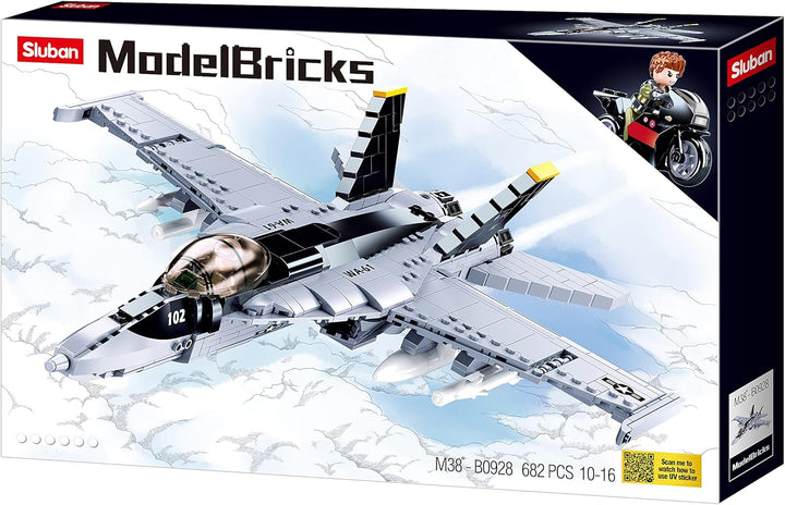 MODEL BRICKS F/A 18E SUPER BUMBLEBEE 682 PCS