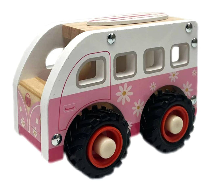 Wooden Vehicle | Pink Kombi