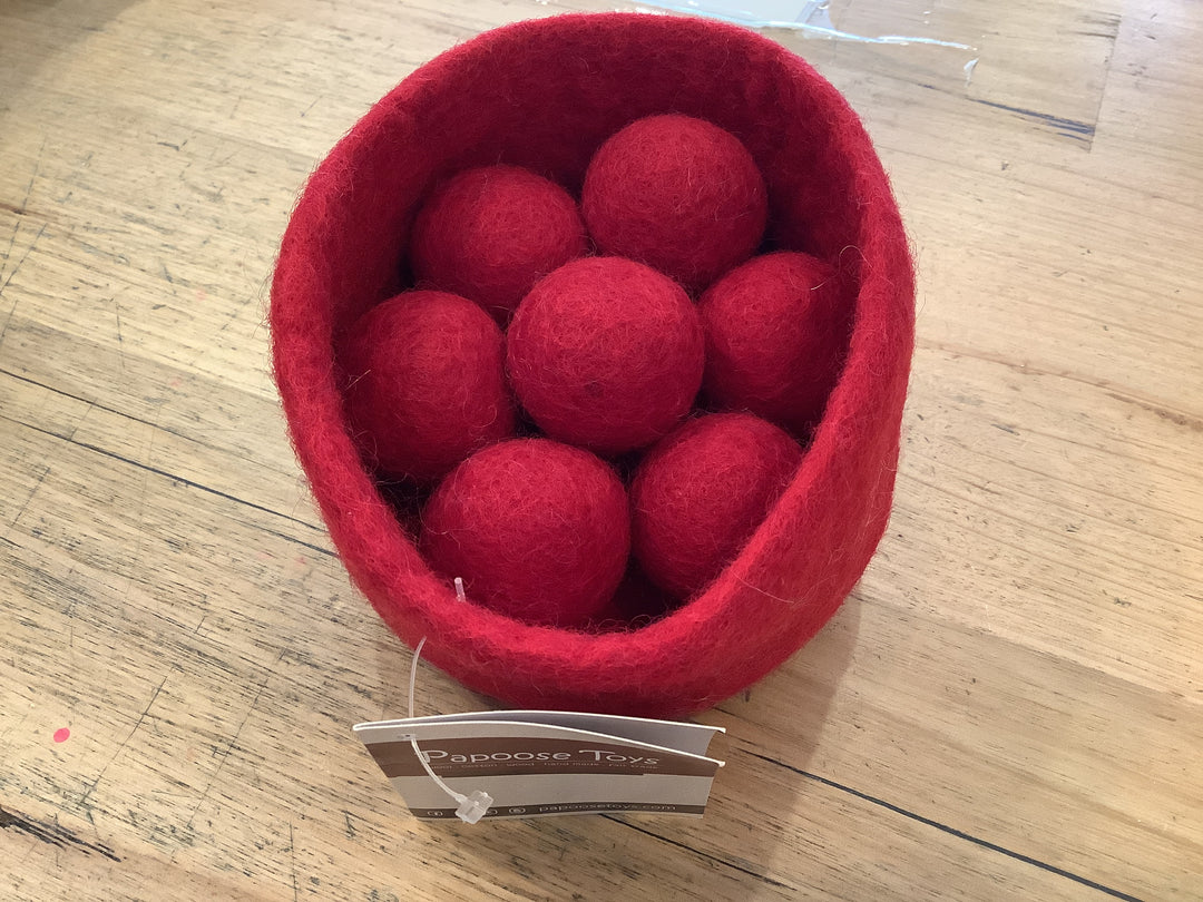 Felt Basket with Balls