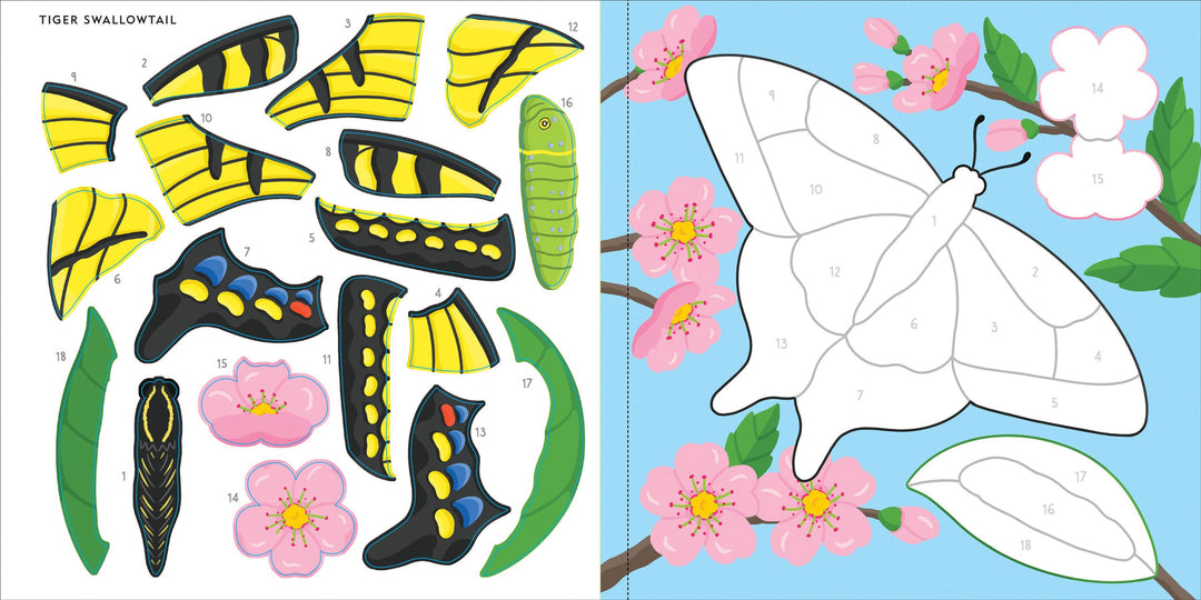 Colour By Sticker - Butterflies and Bugs