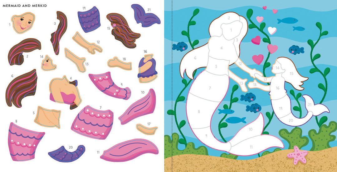 Colour By Sticker - Mermaids & More