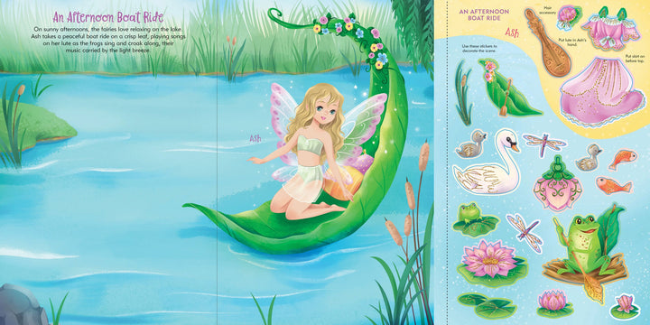 Sticker Doll Dress Up Book - Fairies