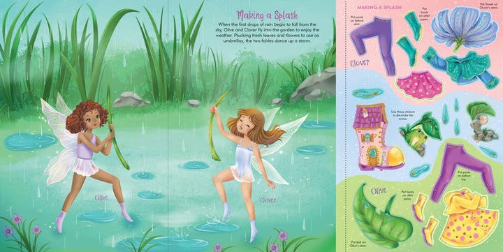 Sticker Doll Dress Up Book - Fairies