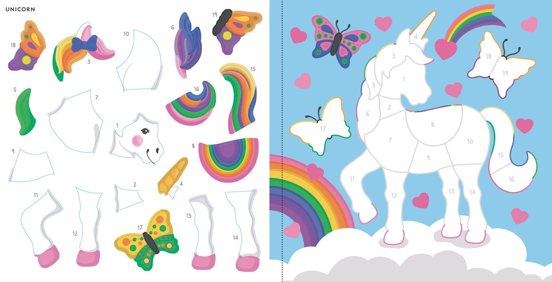 Colour By Sticker - Rainbow Magic