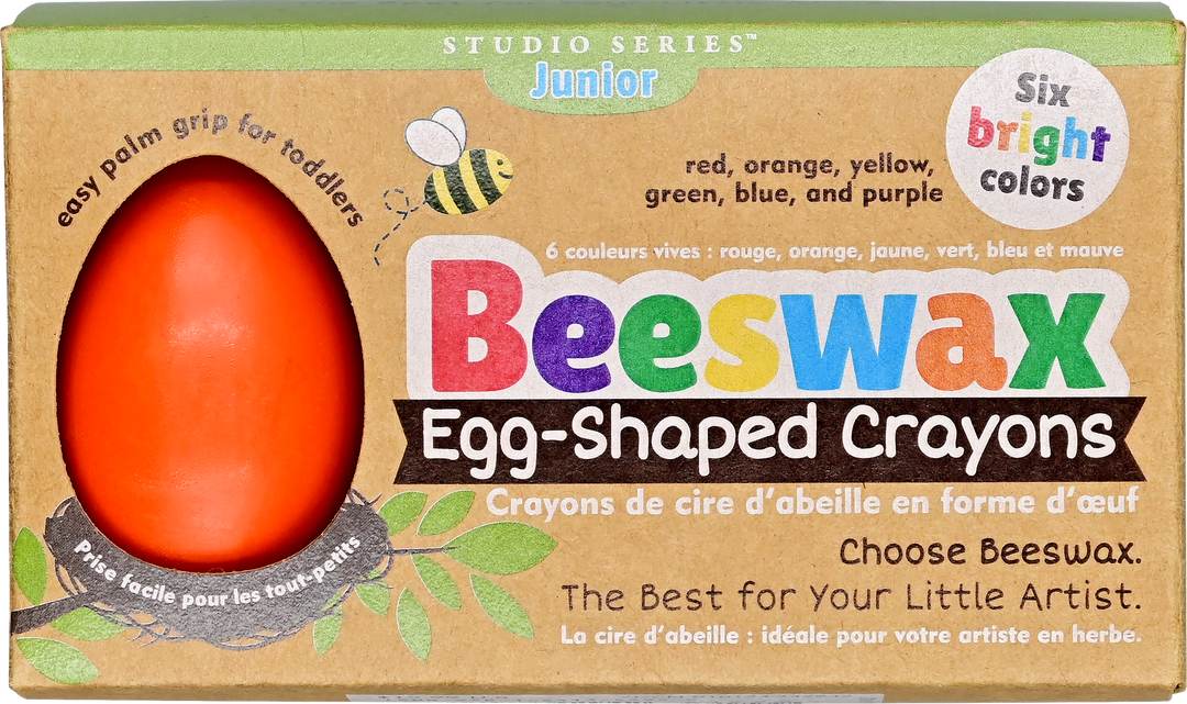 Beeswax Egg-Shaped Crayons