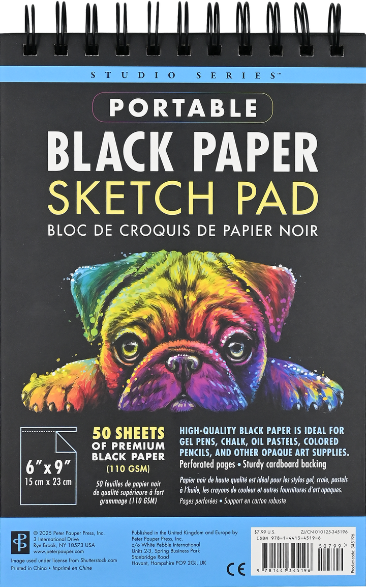 Portable Sketch Pad - Premium Black