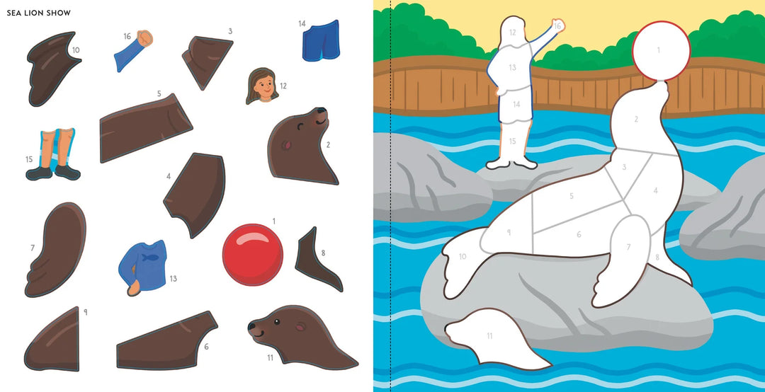 Colour By Sticker - At the Aquarium