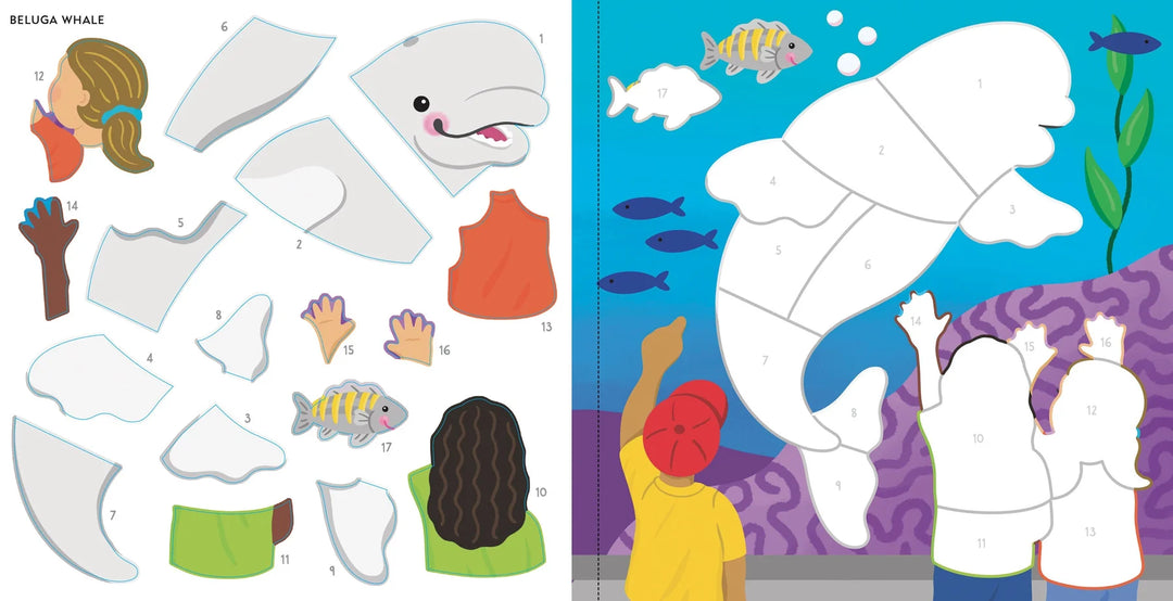 Colour By Sticker - At the Aquarium