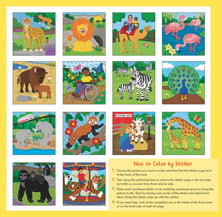 Colour By Sticker - At the Zoo