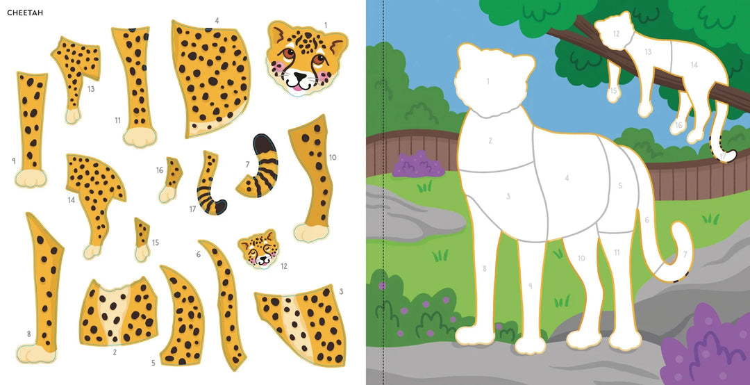 Colour By Sticker - At the Zoo