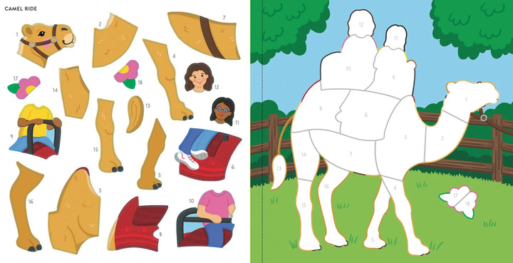 Colour By Sticker - At the Zoo