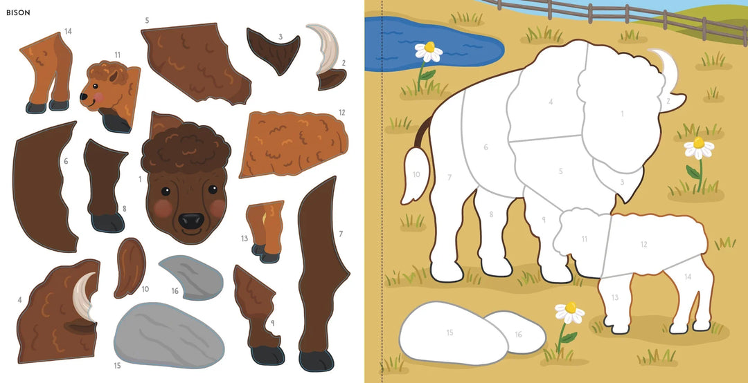 Colour By Sticker - At the Zoo
