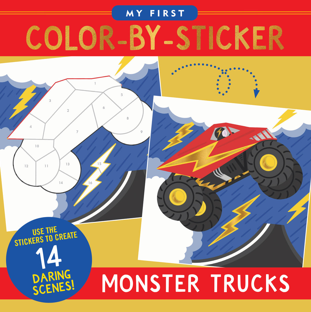 Colour By Sticker - Monster Trucks