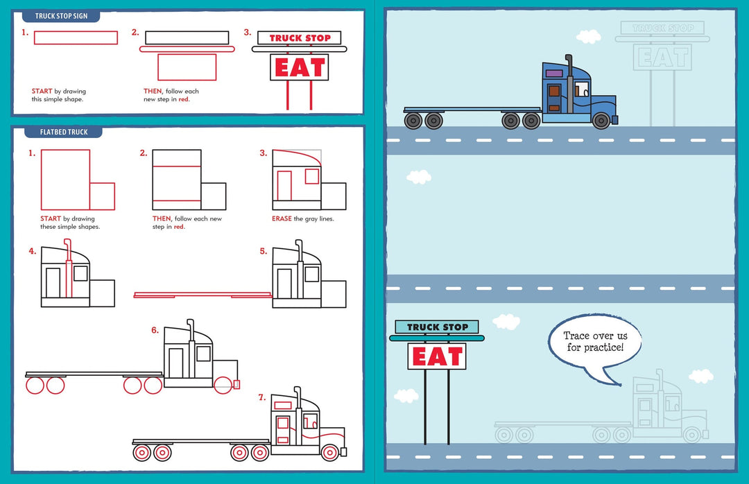 Learn to Draw . . . Cars, Trucks, & Trains!