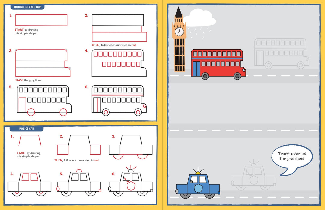 Learn to Draw . . . Cars, Trucks, & Trains!