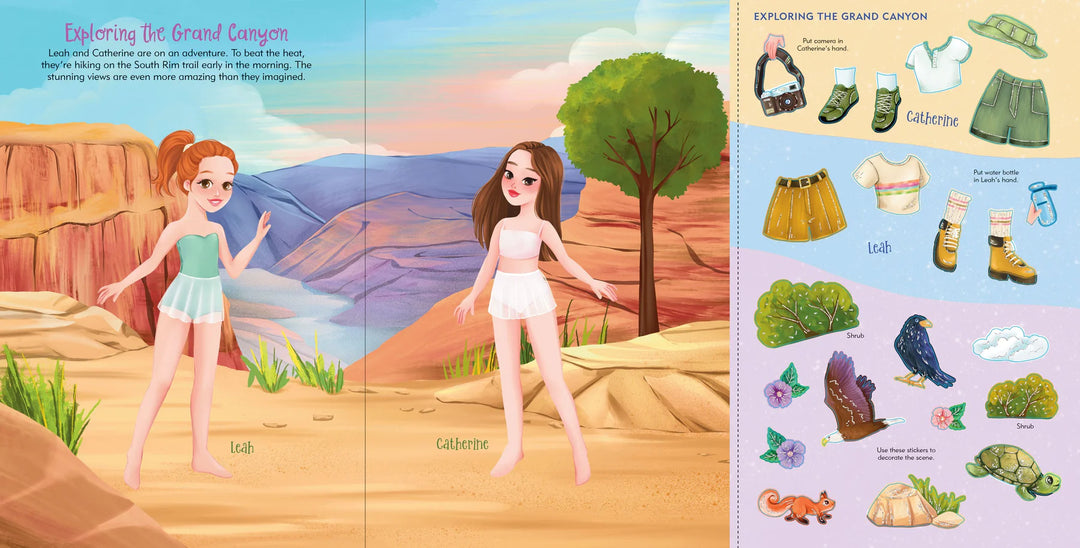 Sticker Doll Dress Up Book - Vacation