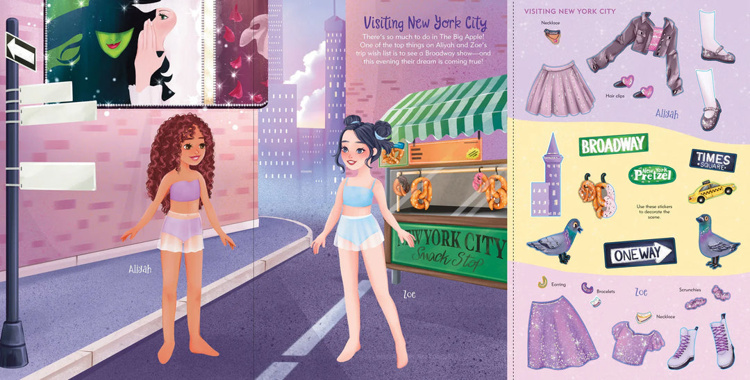 Sticker Doll Dress Up Book - Vacation