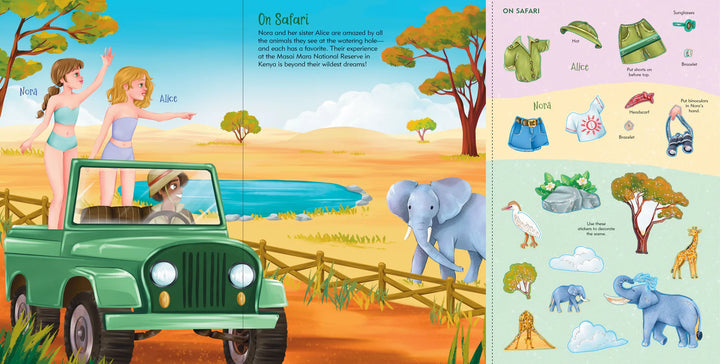 Sticker Doll Dress Up Book - Vacation