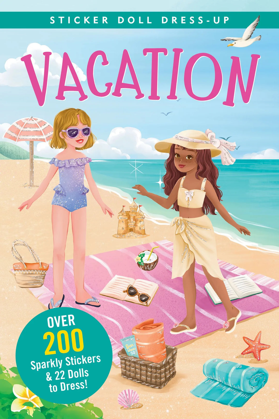 Sticker Doll Dress Up Book - Vacation