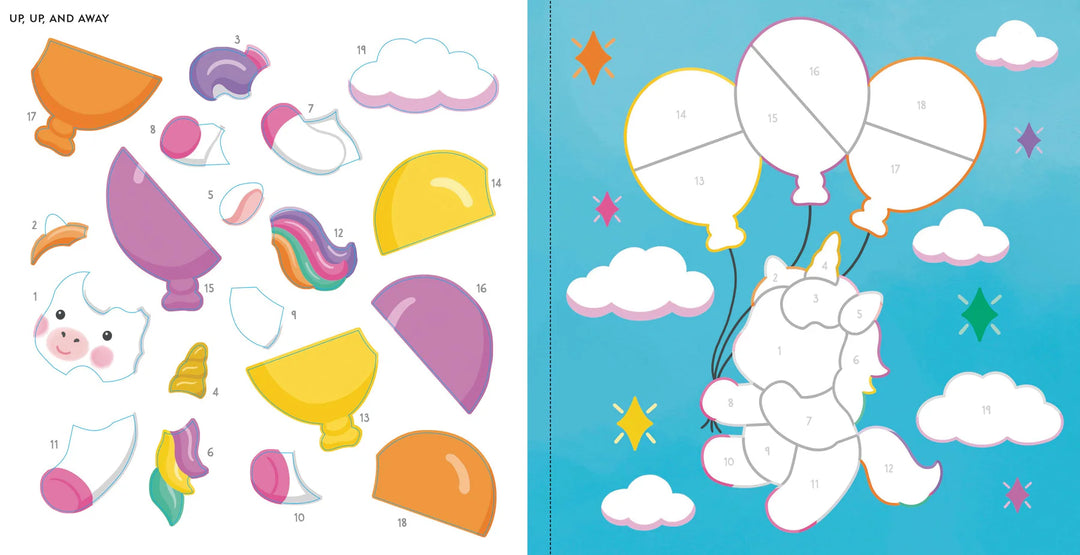 Colour By Sticker - Baby Unicorn Sparkles