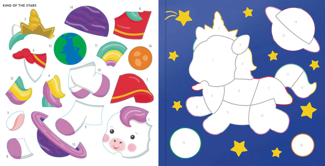 Colour By Sticker - Baby Unicorn Sparkles