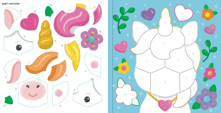 Colour By Sticker - Baby Unicorn Sparkles