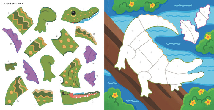 Colour By Sticker - Rainforest Animals