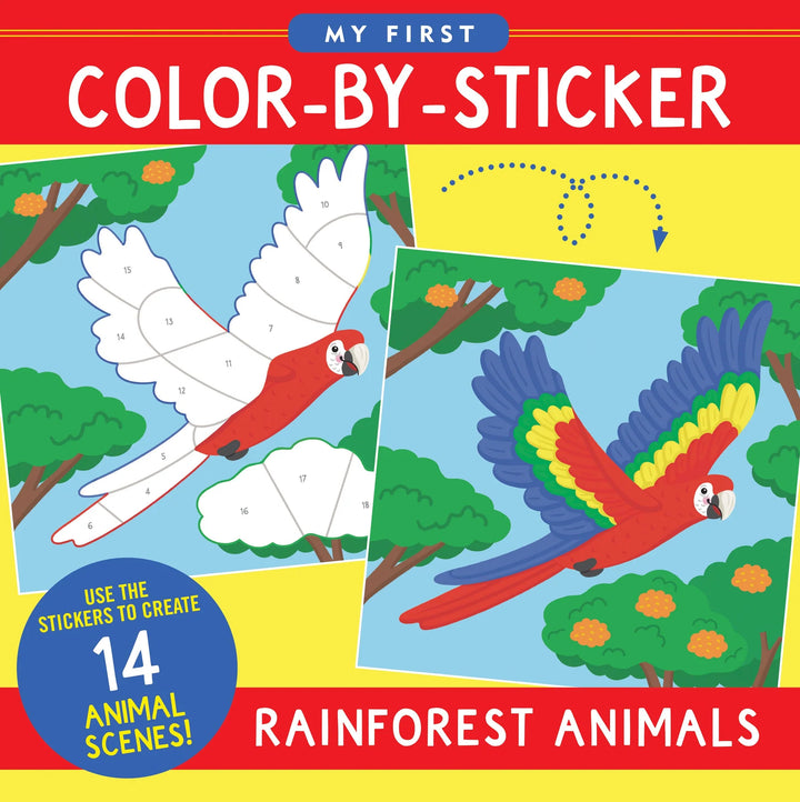 Colour By Sticker - Rainforest Animals