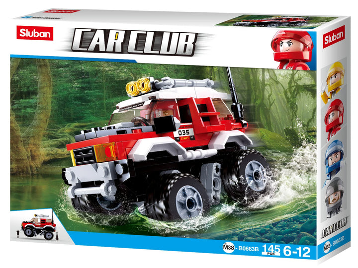 Car Club Offroad Red 145 PCS