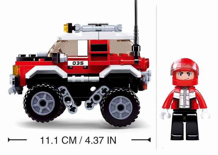 Car Club Offroad Red 145 PCS