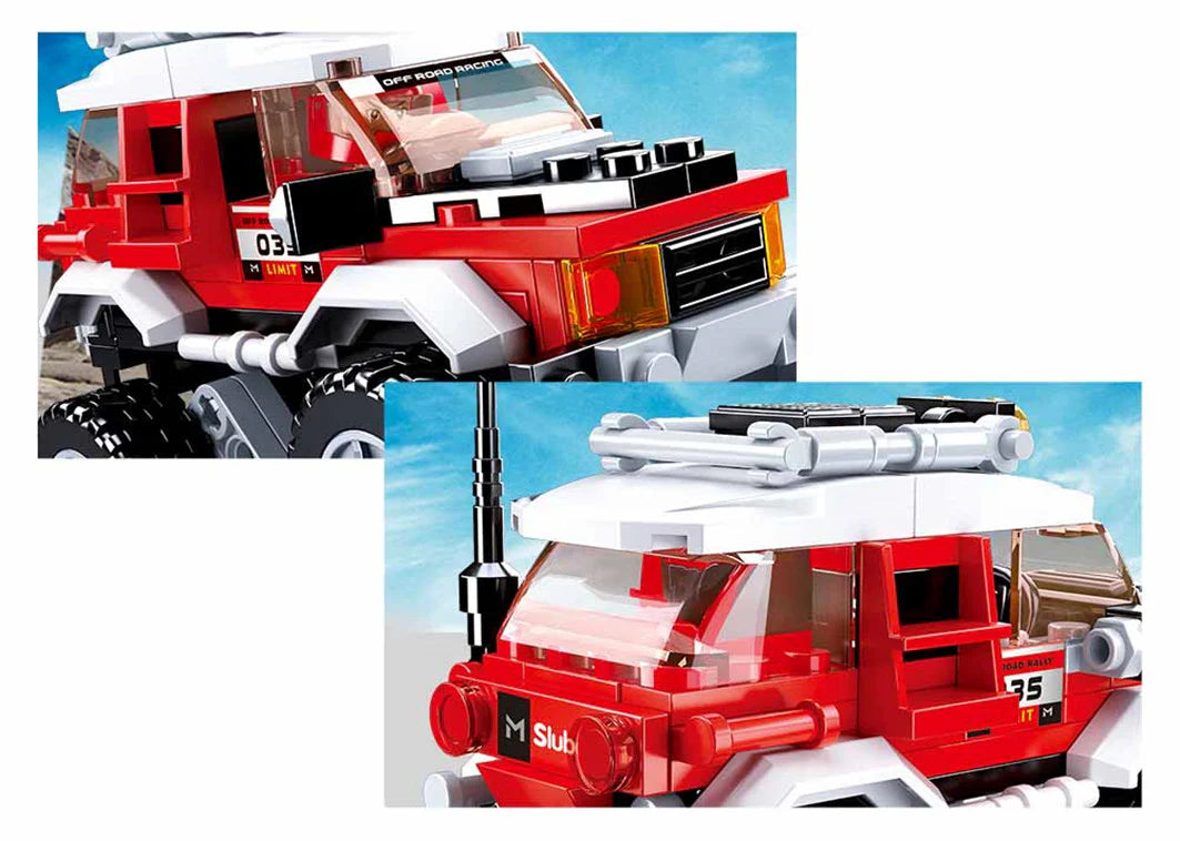 Car Club Offroad Red 145 PCS