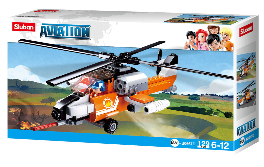 Aviation Helicopter 129 PCS