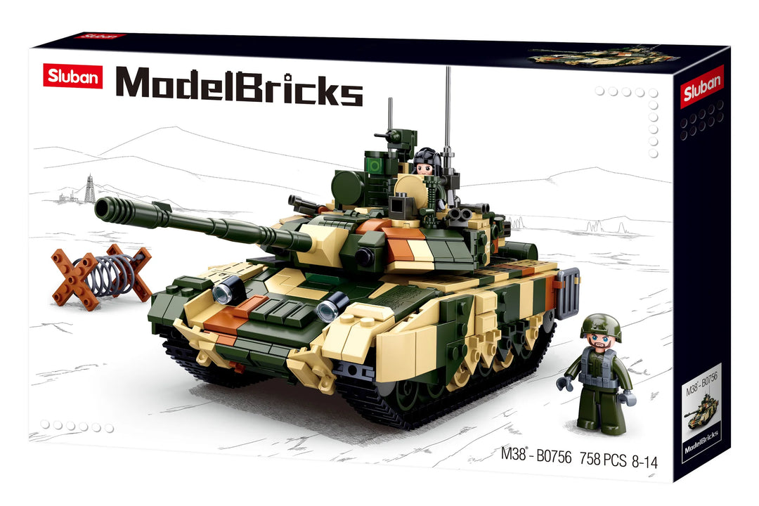 Model Bricks T90MS Battle Tank 758 PCS