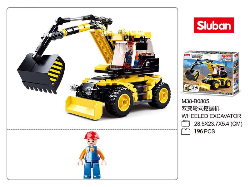 Town Excavator/Lifter 196 PCS