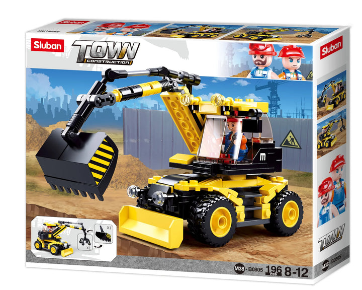 Town Excavator/Lifter 196 PCS