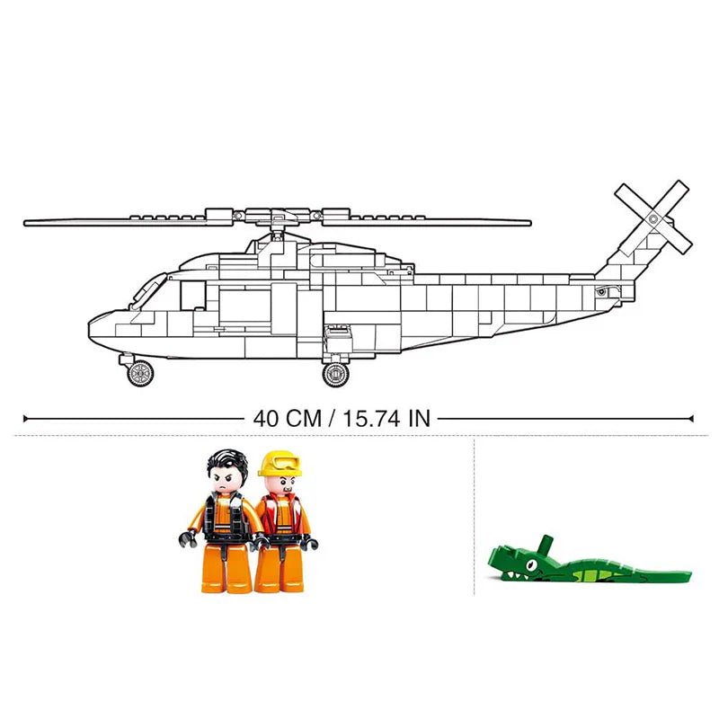 Sea Rescue Helicopter 402 PCS