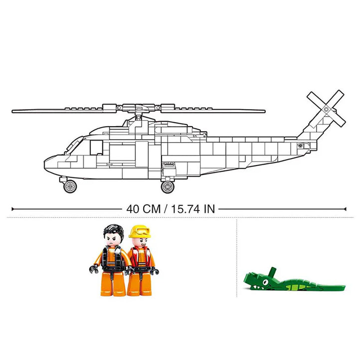Sea Rescue Helicopter 402 PCS