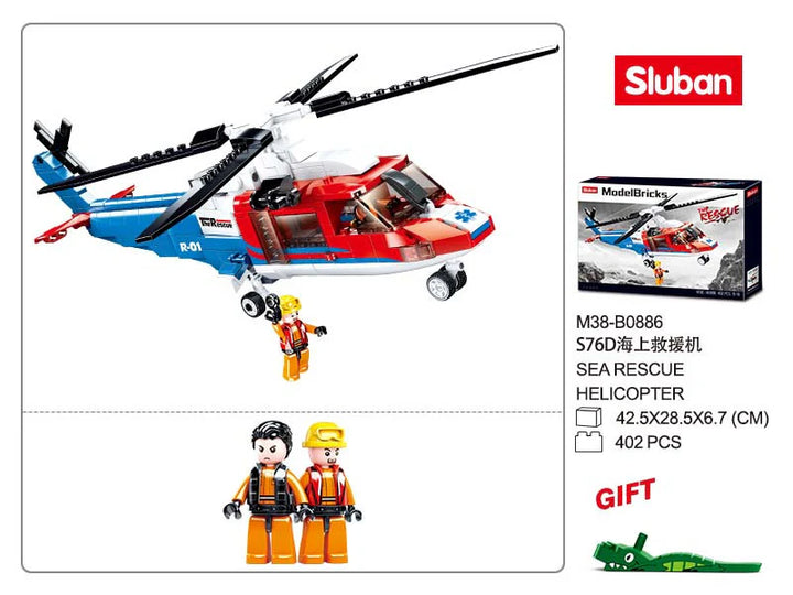 Sea Rescue Helicopter 402 PCS