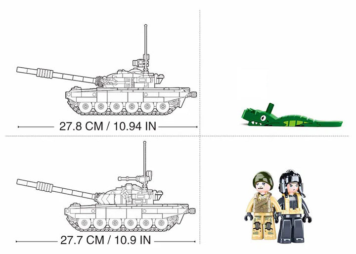 B1011 MB TANK T-7283 (2 IN 1) 770 PCS AGES