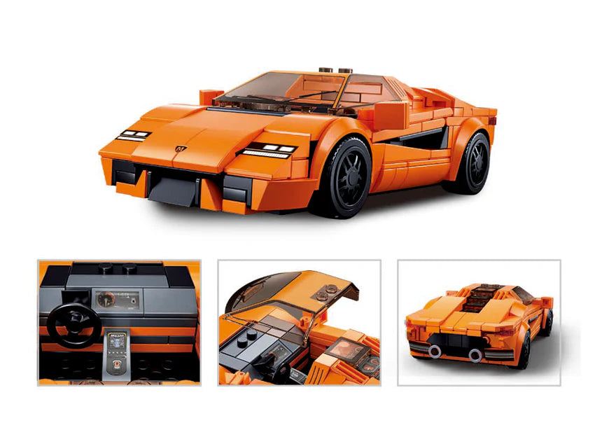 Sports Car Orange Scale 1:32 264 PCS