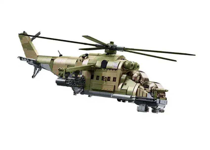 MB MI-24S HELICOPTER GUNSHIP 3 IN 1 SCALE 1:35 893 PCS