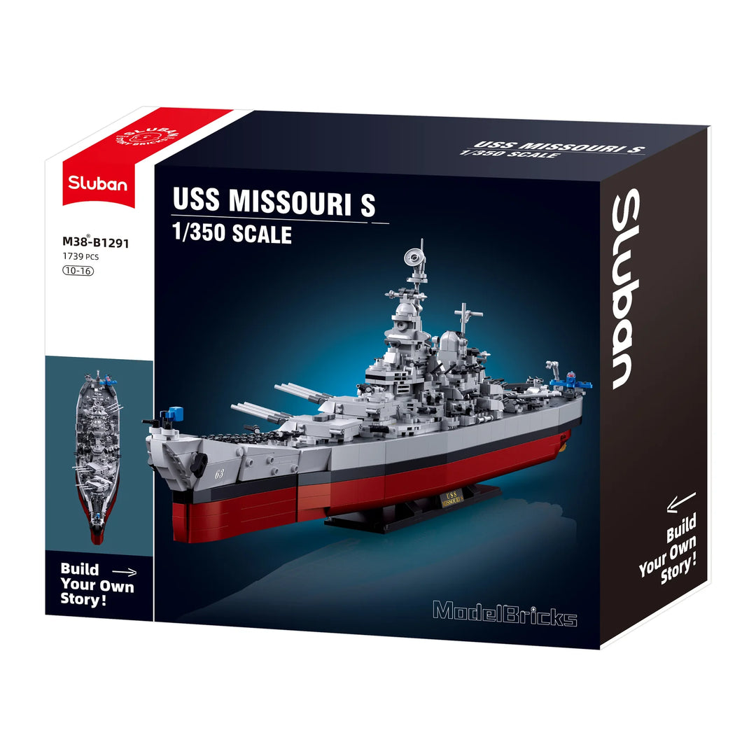 USS Missouri Scale 1:350 1739 PCS