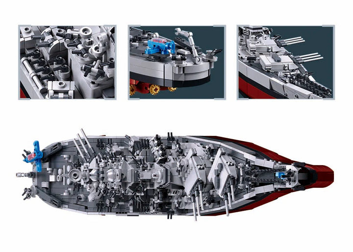 USS Missouri Scale 1:350 1739 PCS
