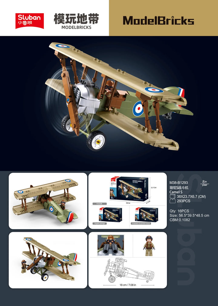 WW1 Sopwtih Camel 1:35 293 PCS