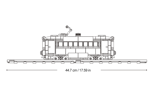 MELBOURNE RETRO TRAM SCALE 1/35 560 PCS
