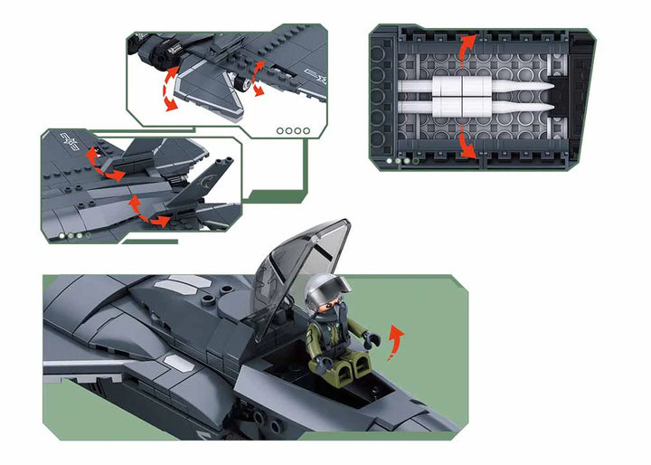 J35 FIGHTER SCALE 1:55 335PCS
